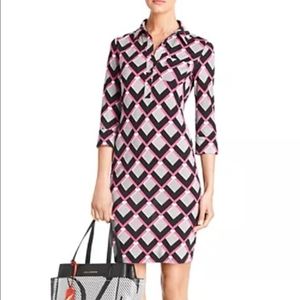 Diane Von Furstenberg Silk Geometric Ollie Dress